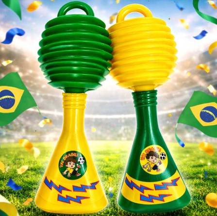 Kit 2 Buzinas Copa do Mundo Torcida Brasil