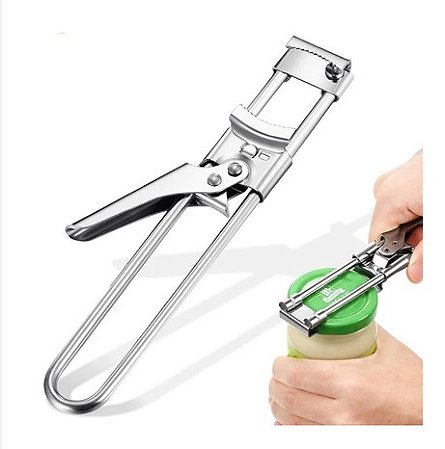 Abridor Ajustável Aço Inox Para Potes e Frascos