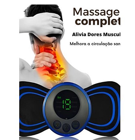 Mini Massageador Elétrico EMS para Alívio Muscular