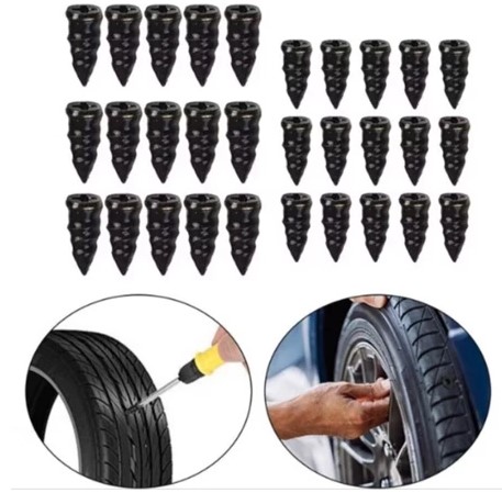 Kit 10 Parafusos Macarrão Remendo Rápido Pneus