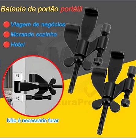 Fechadura Trava Portátil Ajustável Aço Inox
