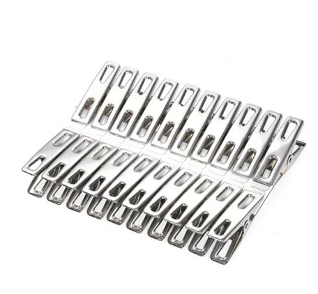 Pregadores Clips Inox para Roupas