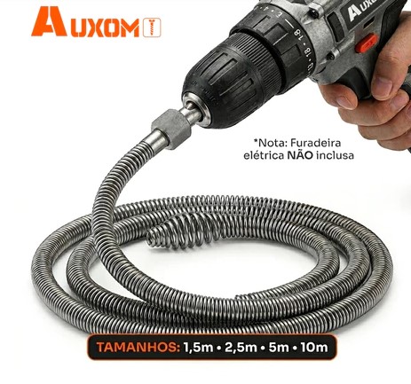 Desentupidor Rotativo Profissional AUXOM Inox