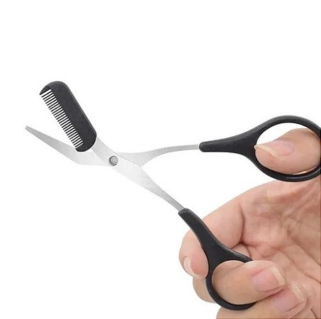Tesoura Aparadora de Pelos com Pente