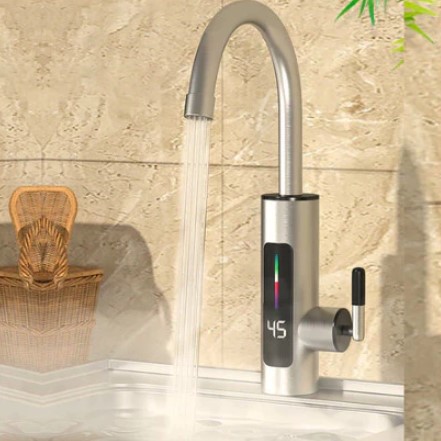 Torneira Elétrica Cozinha Banheiro 360° com Visor