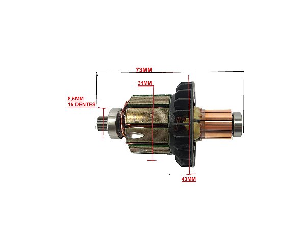 ROTOR 18V COMPLETO PARAFUSADEIRA MAKITA DDF482, DHP482