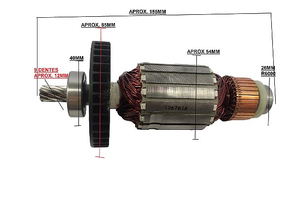 ROTOR 127V COMPLETO SERRA CIRCULAR DE BANCADA MAKITA 2703