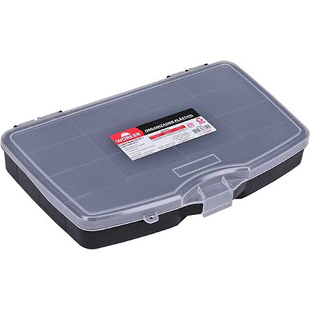 ORGANIZADOR PLASTICO 12 DIVISORIAS 265X155X40MM WORKER