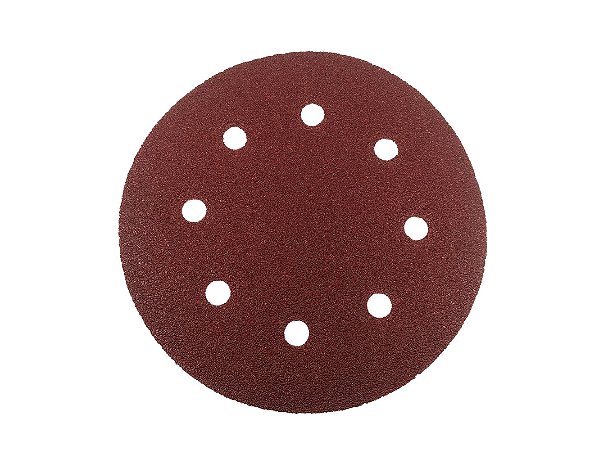 DISCO DE LIXA TIPO VELCRO 8 FUROS 7 180MM GRÃO 180 WORKER