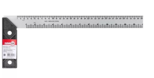 ESQUADRO PARA CARPINTEIRO 14" (355MM) CABO PLASTICO NOVE54