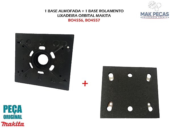 KIT DE BASES LIXADEIRA ORBITAL MAKITA BO4555, BO4556, BO4557