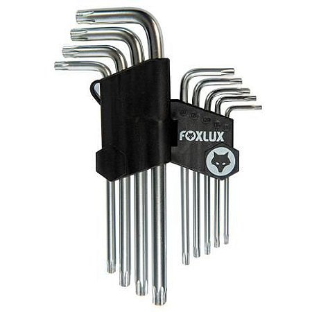 JG CHAVE TORX C/9 PÇ TAMANHO T10 A T50 FOXLUX