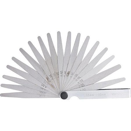 CÁLIBRE DE FOLGA 0,05MM A 1MM 20 LÂMINAS