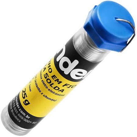 ESTANHO FIO 1MM 63X37 TUBINHO 25G VONDER