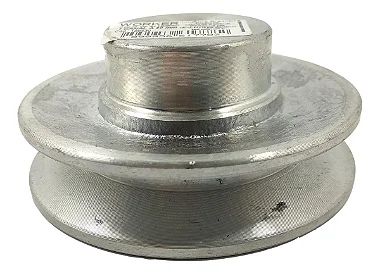 POLIA DE ALUMINIO 110MM 1 CANAL S/ FURO WORKER