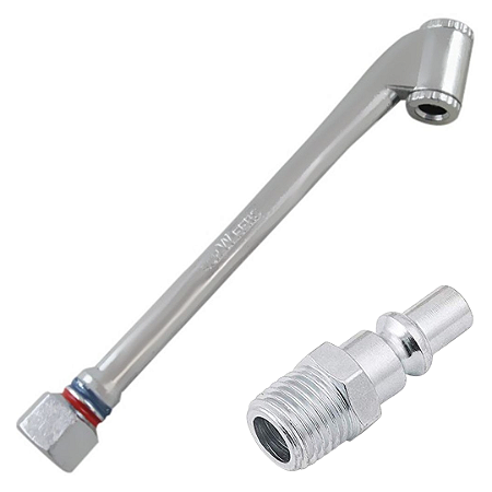 BICO PARA ENCHER PNEUS SCHWEERS+CONECTOR MACHO 1/4