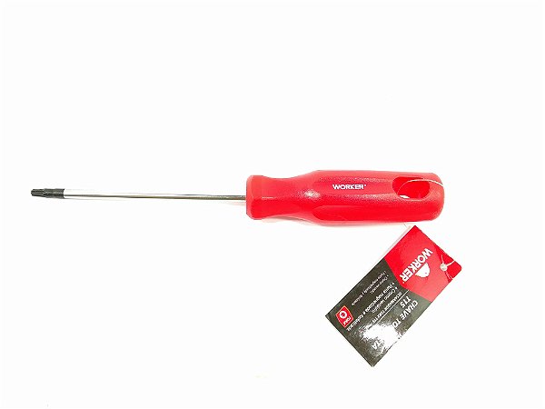 CHAVE TORX RETA T15x100MM WORKER