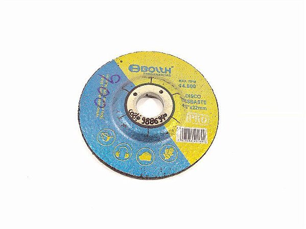 DISCO DE DESBASTE 14.800RPM 4.5''X22MM BOLTH