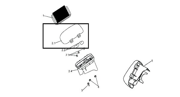 TAMPA DO FILTRO DE AR CORTA RELVA BRANCO B4T 5.5 VCR