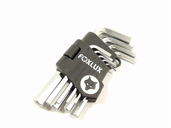 CHAVE ALLEN FOXLUX CONTÉM 09 PEÇAS E SUPORTE DE PLÁSTICO