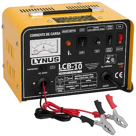 CARREGADOR DE BATERIA PORTÁTIL LCB-10 127V LYNUS