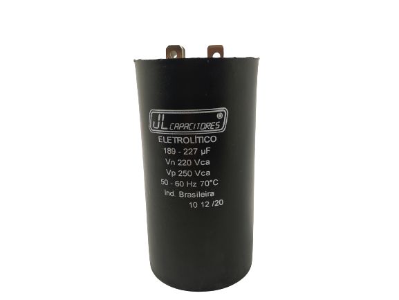 CAPACITOR ELETROLÍTICO 189-227UF 220V 50-60HZ 70ºC