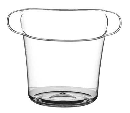 Clear Plastic Oval Ice Bucket