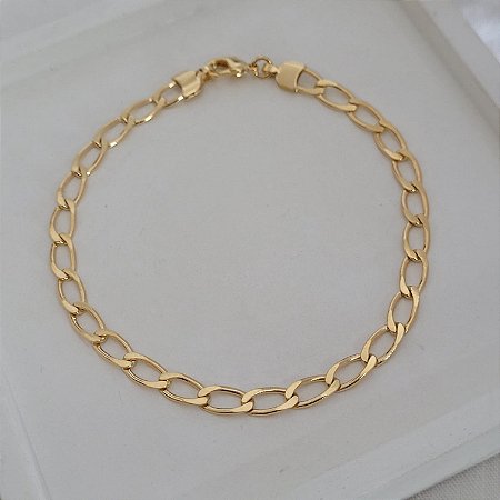 Pulseira Grumet Banhado a Ouro 18K