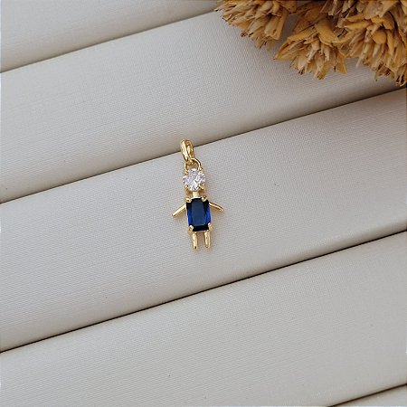 Pingente Filho Safira Banhado a Ouro 18K