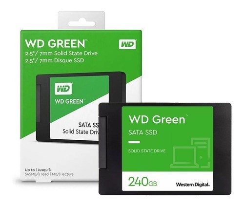SSD Disco sólido interno Western Digital WD Green WDS240G1G0A 240GB -  Maritmo Eletrônicos