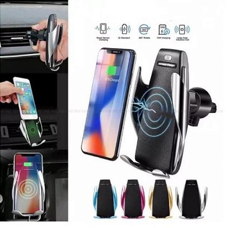Carregador Veicular Smart Sensor Wireless Charger S5
