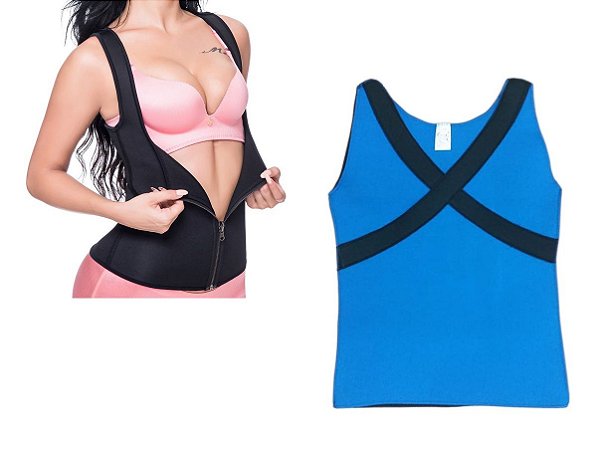 Cinta Modeladora Emagrecedora Feminina com Zíper + Postural