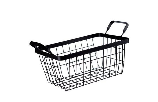 Cesta para Fruteira Universal com Alça em Aço Minimalista - Tamanho Grande