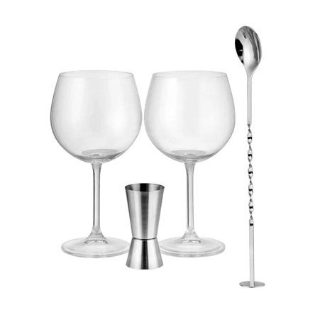 Jogo de Taças de Cristal para Gin Bohemia 570ml 04 peças FULL FIT