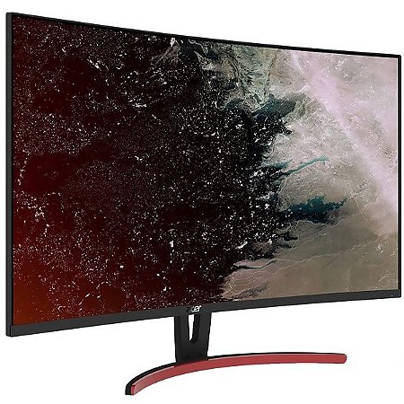 Monitor LCD Curved de 32" ACER ED323QUR com HDMI / DVI DisplayPort - Cor Preto