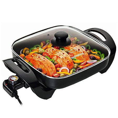 Panela Eléctrica Mondial MultiCook Premium PE-03 1.300 watts 220V ~ 50 / 60 Hz - Cor Preta