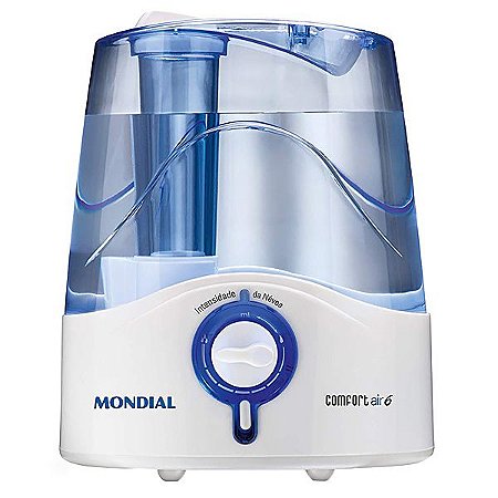 Umidificador de Ar Mondial Comfort Air 6 UA-07 35 watts de 4 Litros Bivolt - Cor Azul com Branco