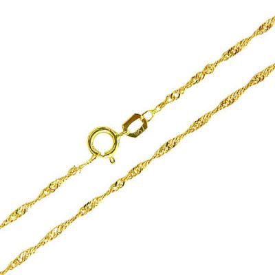 Corrente de Ouro Amarelo 18k Singapura 45cm/1mm