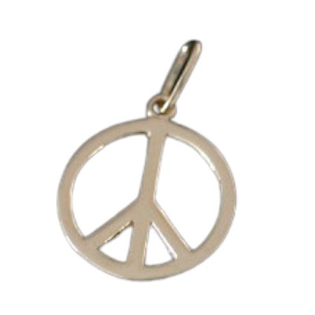 Pingente de Ouro 18k 750 Paz