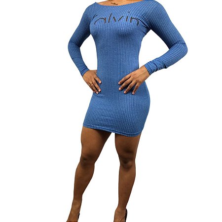Vestido Calvin Klein Azul