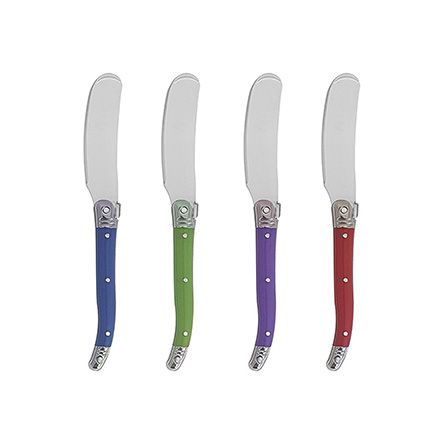 Jogo de Espátula Inox Colorida 04 Peças ETILUX