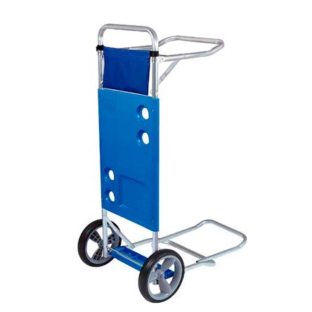 Carrinho de Praia com Avanço para Caixa Térmica Azul MOR
