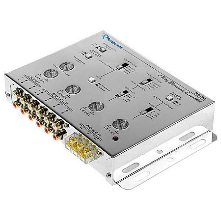 Crossover ROADSTAR RS-90 com 04 Vias e 8 Canais e Seletor de Fase Prata