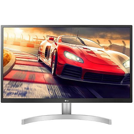 Games - Monitor de 27" LG 27UL500-W 4K Ultra HD 16:9 com DisplayPort e HDMI Bivolt - Cor Preto com Prata