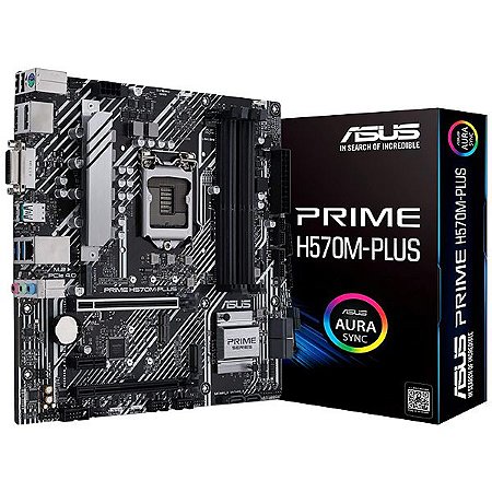Placa Mãe ASUS Prime H570M-PLUS Socket LGA 1200  até 2 DDR4 - Periféricos