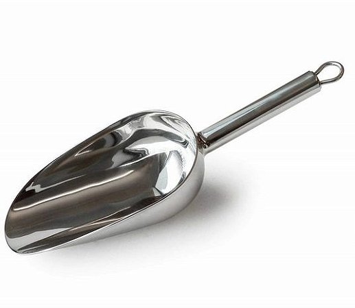 Concha Pá em Inox Medidora Universal para Mantimentos