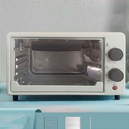 Forno Elétrico Multifuncional 12L Doméstico 220V - Cor Branco