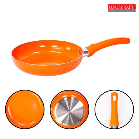 Frigideira com Revestimento Cerâmico com 24cm - Cor Laranja