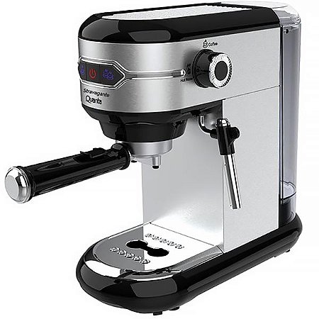 Cafeteira Quanta Stravagante 3 em 1 QTCME31 1.450 Watts 127V ~ 60Hz - Cor Prata com Preto