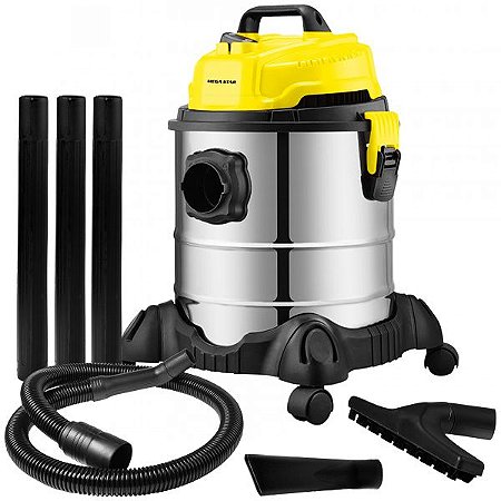 Aspirador de Pó MEGA STAR VC1802 1.400 Watts 220-240V ~ 50/60Hz Amarelo com Preto